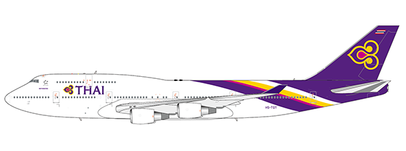 JC Wings LH4212A 1:400 Thai Boeing 747-400 (Flaps Down)