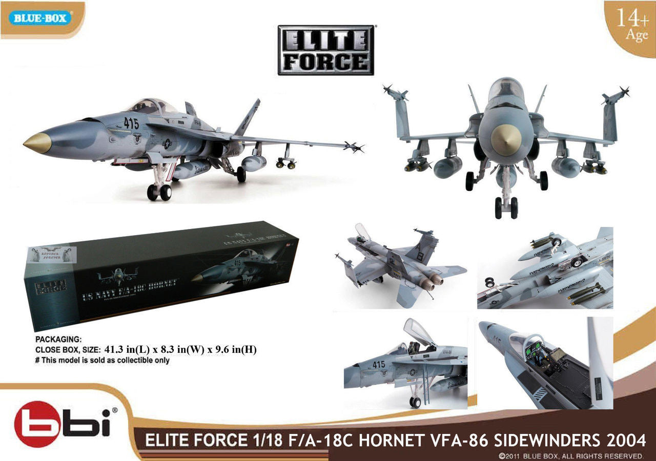 BBI Elite Force 003773 1:18 F-18C USN VFA-86 Sidewinders
