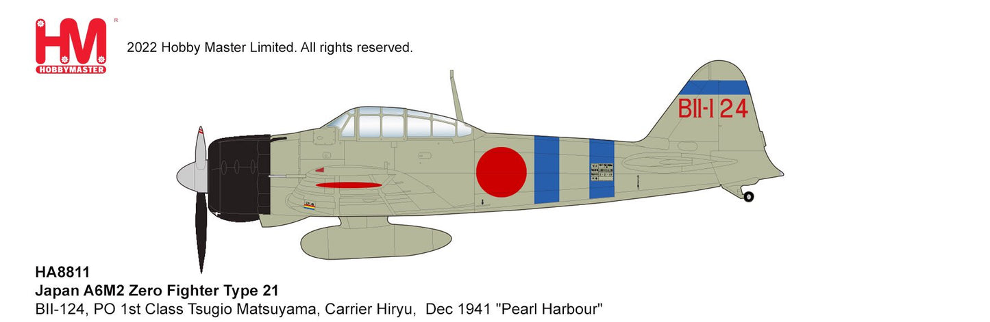 Pre-Order Hobby Master HA8811 1:48 A6M2 Zero Fighter Type 21