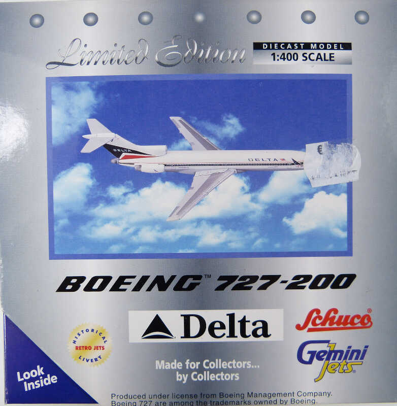 Gemini Jets NR.3557370 1:400 Delta Boeing 727-200