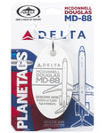 Plane Tags Delta Airlines McDonnell Douglas MD-88 N982DL (White)
