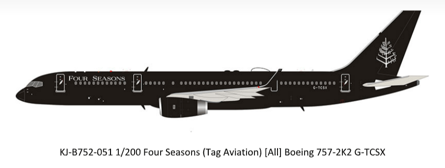 *Aviation200 KJ - B752 - 051 1:200 Four Seasons Boeing 757 - 2K2