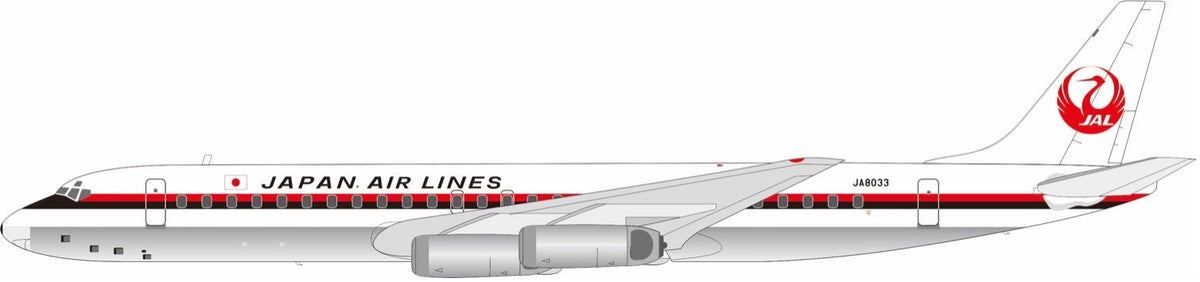 *B - Models B - 862 - JAL - 33P 1:200 Japan Air Lines JAL DC - 8 - 62