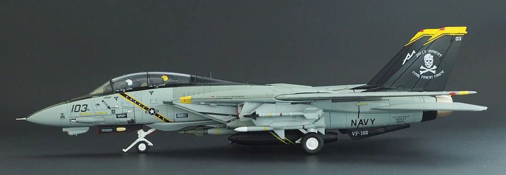 Caliber Wings CA721401 Grumman F - 14B Tomcat US Navy VF - 103 Jolly Rogers, AA103, USS John F. Kennedy, Last F - 14 Cruise 2004