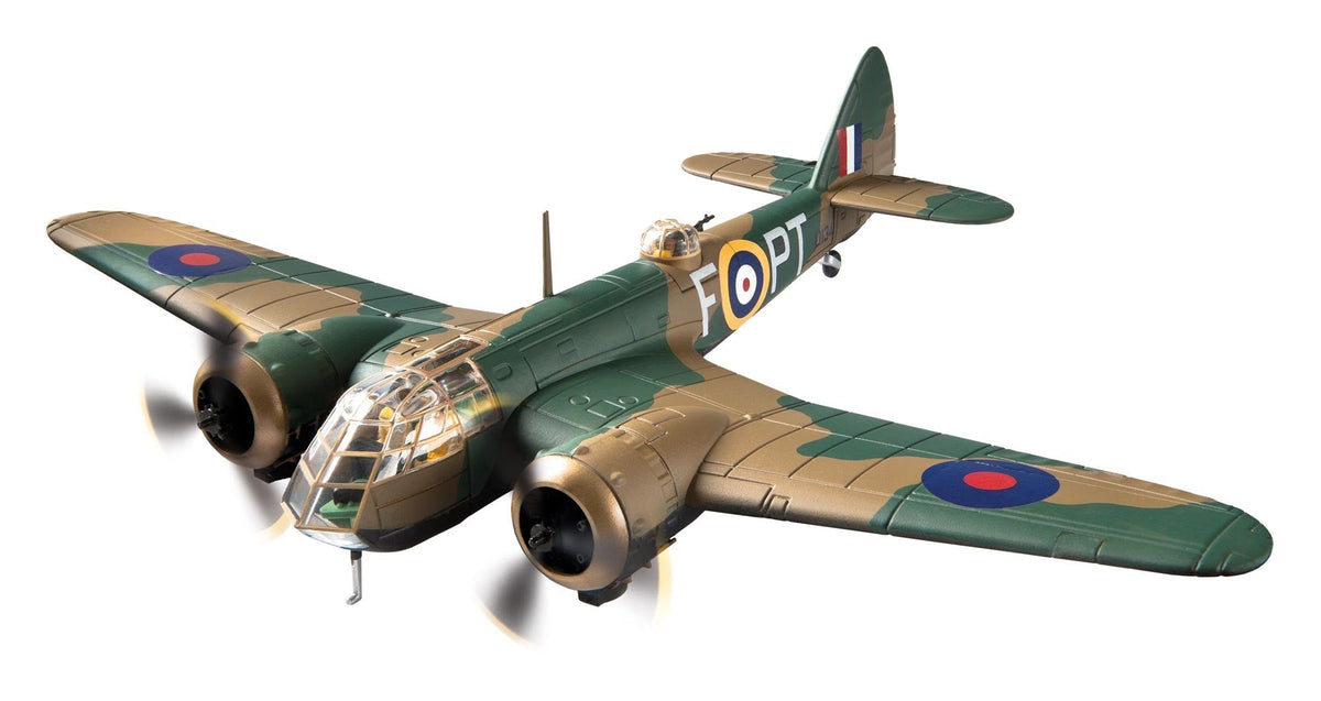Corgi A38406 1:72 Bristol Blenheim Mk I RAF No.62 Sqn, Arthur Scarf, RAF Butterworth, Singapore, 1941