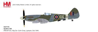 Pre-Order Hobby Master HA7115 1:48 Spitfire XIV RM787/CG Wg CDR. Colin Gray