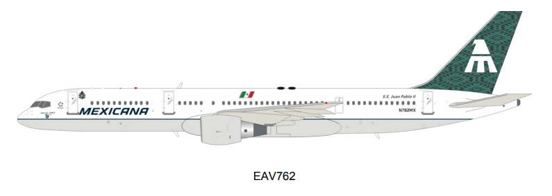 *EL Aviador EAV762 1:200 Mexicana Boeing 757 - 200