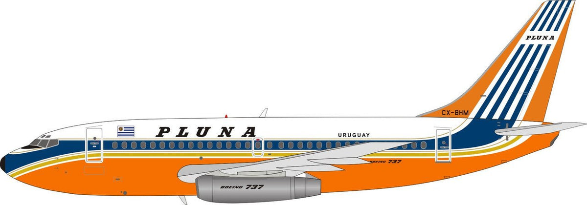 *El Aviador EAVBHM 1:200 Pluna CX - BHM 737 - 200