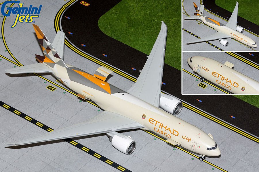 Gemini Jets G2ETD955 1:200 Etihad Cargo Boeing 777F A6 - DDE (Interactive)