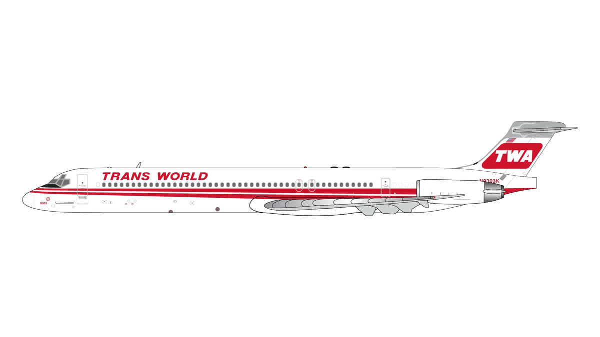 Gemini Jets GJTWA2009 1:400 TWA MD - 80
