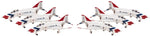 Hogan Wings 1:200 USAF Thunderbirds F-4 Phantom Set 60005