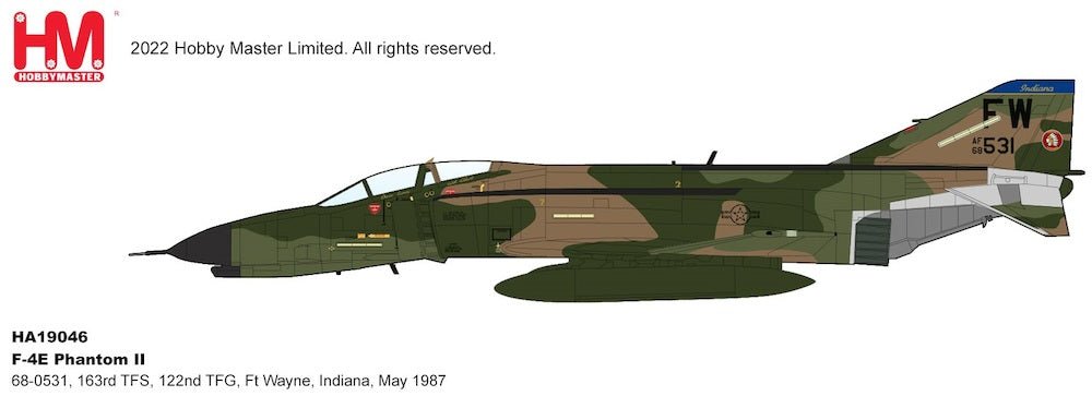 Hobby Master HA19046 1:72 F - 4E Phantom 163rd TFS
