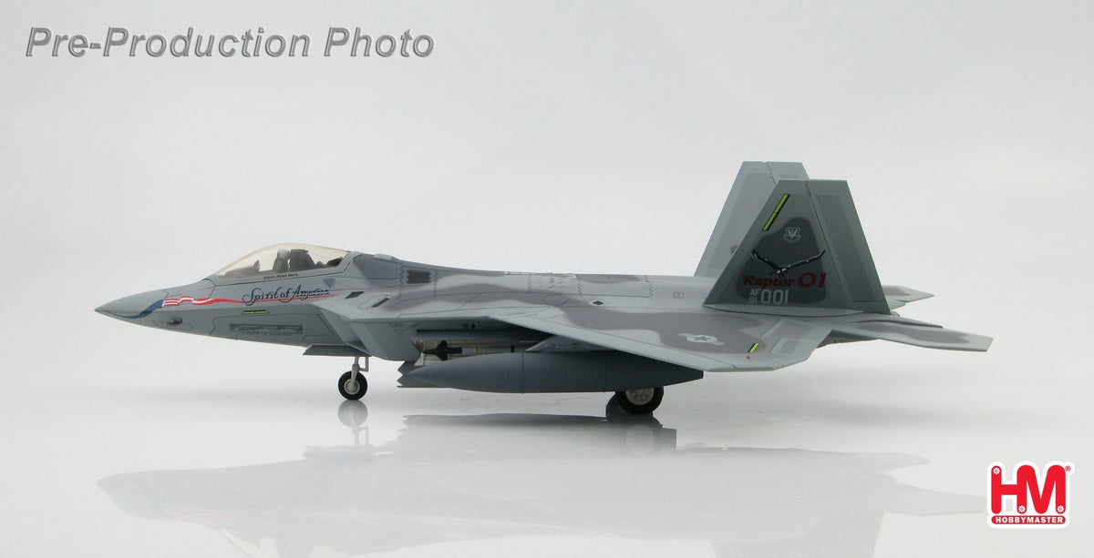 Hobby Master HA2811 F - 22A Raptor BuNo. 91 - 001, "Spirit of America"