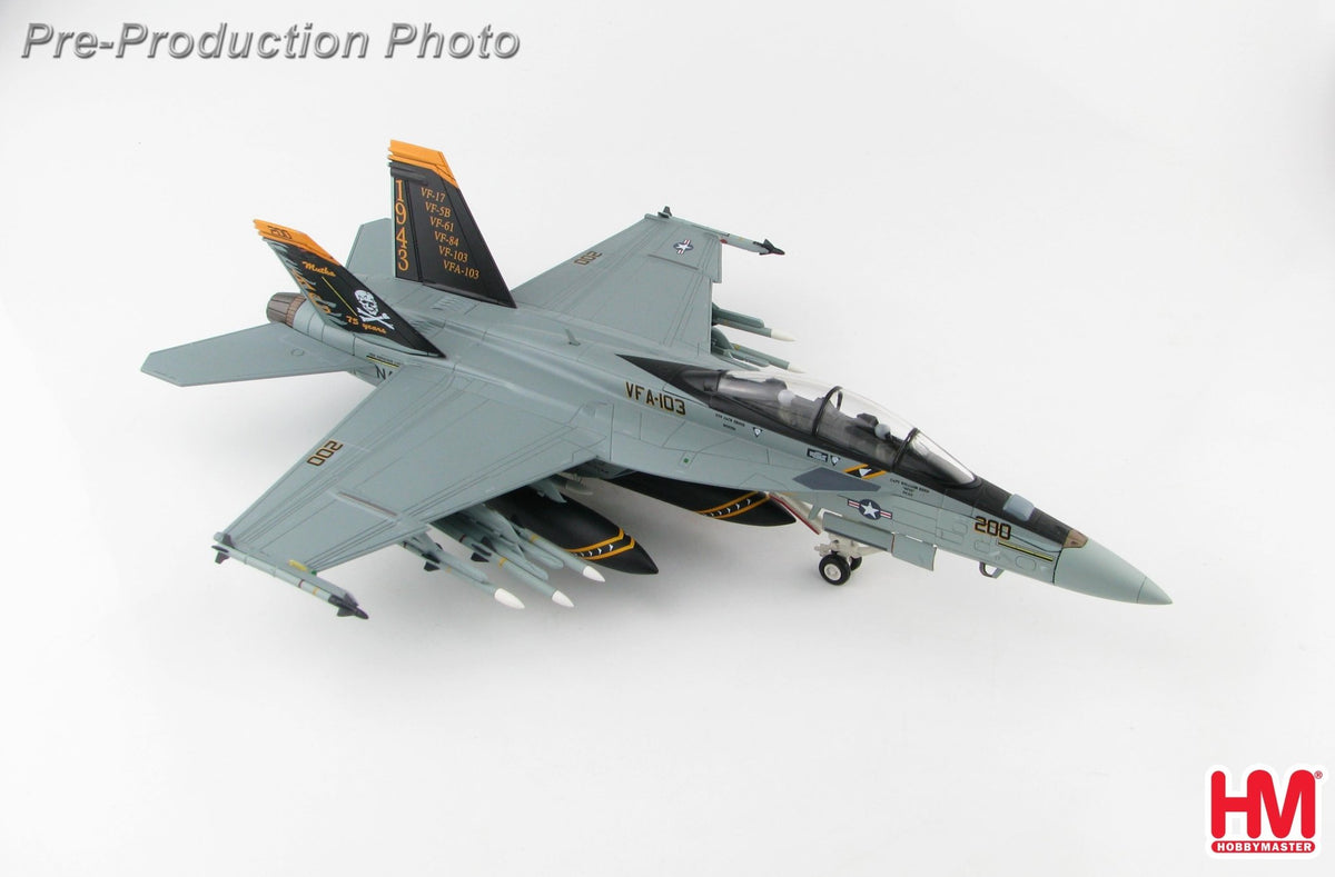 Hobby Master HA5113 1:72 F/A - 18F Super Hornet 168493, VFA - 103, USS Lincoln , 2018 "75th Anniversary Commemorative Scheme"