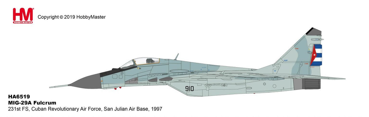 Hobby Master HA6519 1:72 Mig - 29A Cuban Revolutionary Air Force