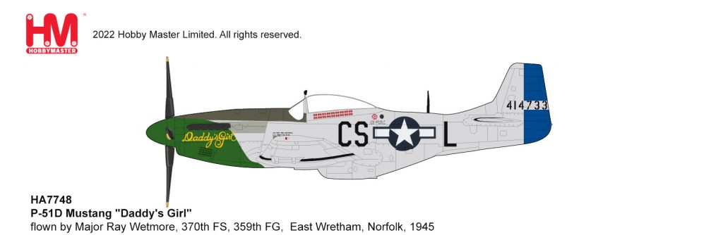 Hobby Master HA7748 1:48 P - 51D Mustang "Daddy's Girl"