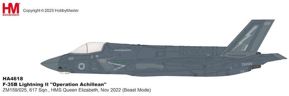 Hobby Master HA4618 1:72 F-35B (Beast Mode) 617 Sqn HMS Queen Elizabeth Nov 2022