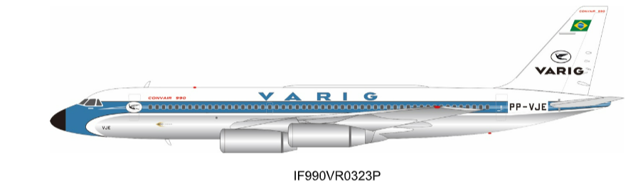 Inflight IF990VR0323P 1:200 Varig Conviar CV-990