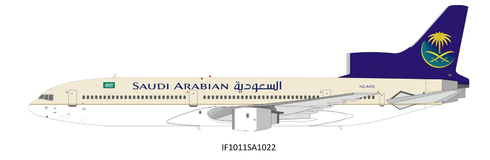*Inflight IF1011SA1022 1:200 Saudi Arabian Airlines Lockheed L - 1011 TriStar 200