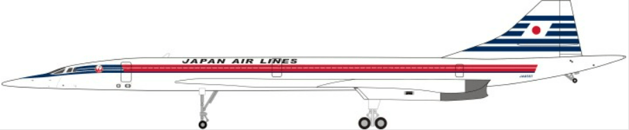 Inflight/JFox WBCONC0816 1:200 JAL Japan Air Lines Concorde "JA0557" Speculative markings