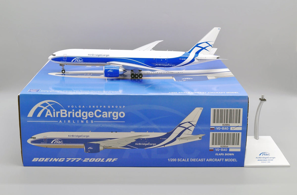 JC Wings 1:200 Air Bridge Cargo Boeing 777 - 200LRF VQ - BAO JC2ABW0054