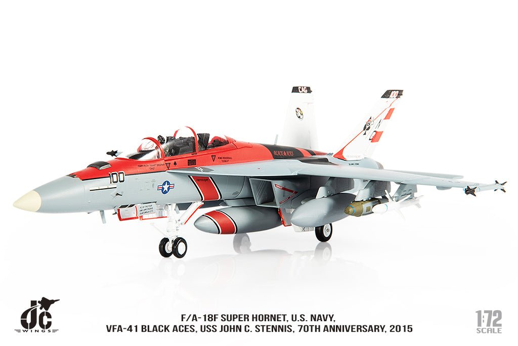 JC Wings JCW - 72 - F18 - 015 1:72 US Navy F/a - 18F VFA - 41 Black Aces
