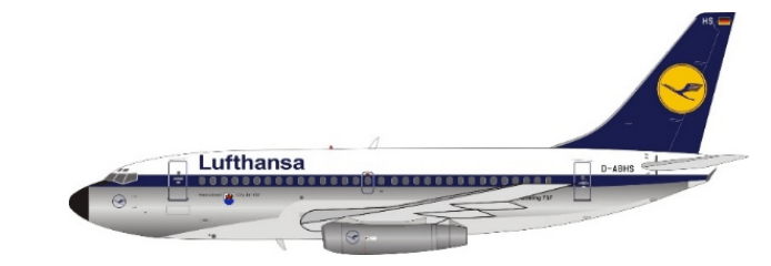 *JFox JF - 737 - 2 - 010 1:200 Lufthansa Boeing 737 - 200