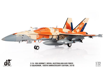 Pre - Order Jc Wings JCW - 72 - F18 - 016 1:72 RAAF F/a - 18A 3 Squadron 100th Anniversary Edition, 2016