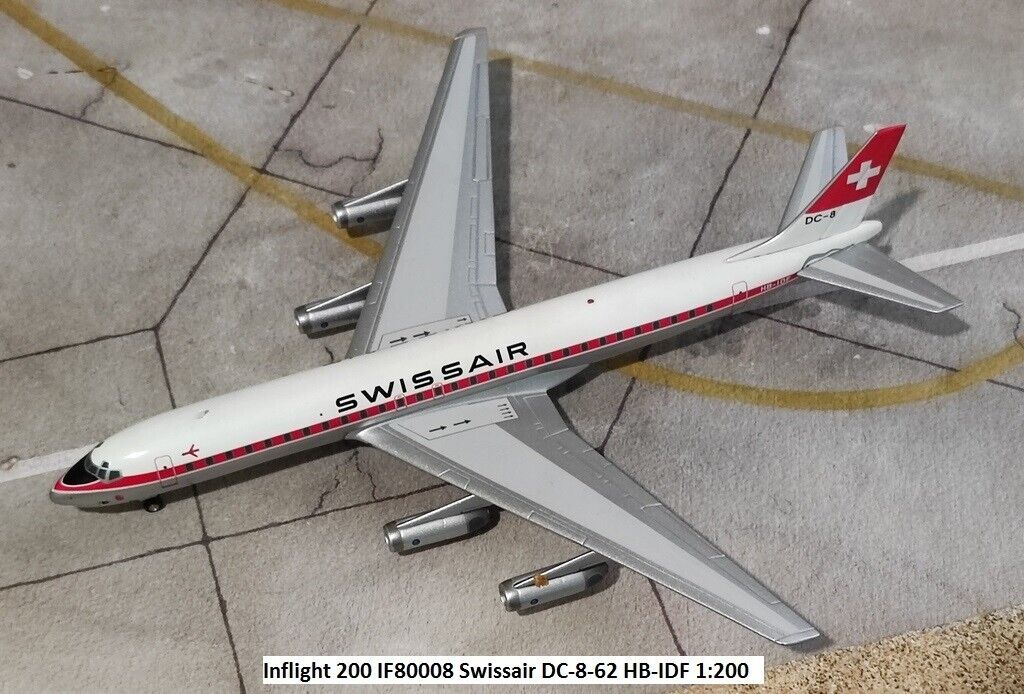 InFlight IF80008 1:200 Swiss Air Douglas DC8-62