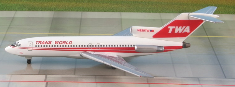 Herpa Wings 561723 1:400 TWA Boeing 727-100