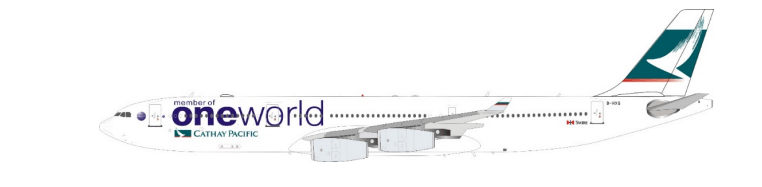 WB Models WB - A340 - 3 - 011 1:200 Cathay Pacific Airbus A340 - 3